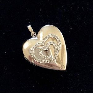 Heart Shaped Locket Sterling Silver